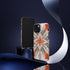 Silver Feather Compass - Impact Resistant Phone Case